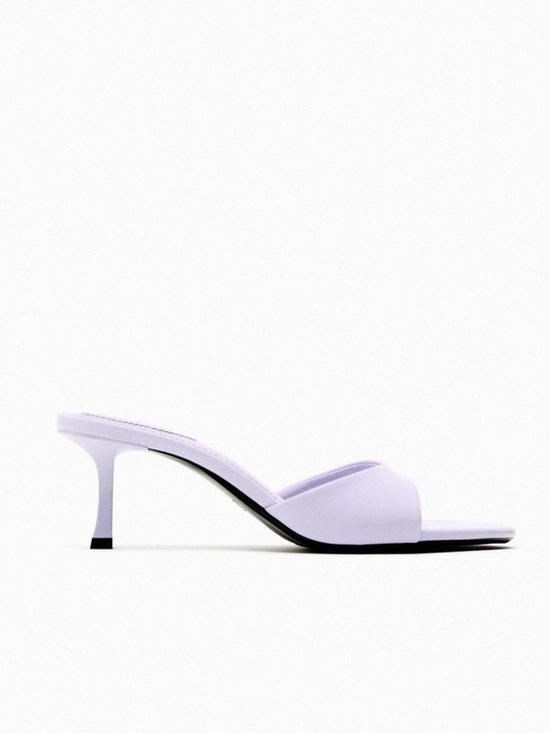 Zara Shoes - ZARA Lavender open toe heeled sandal US 9 never worn